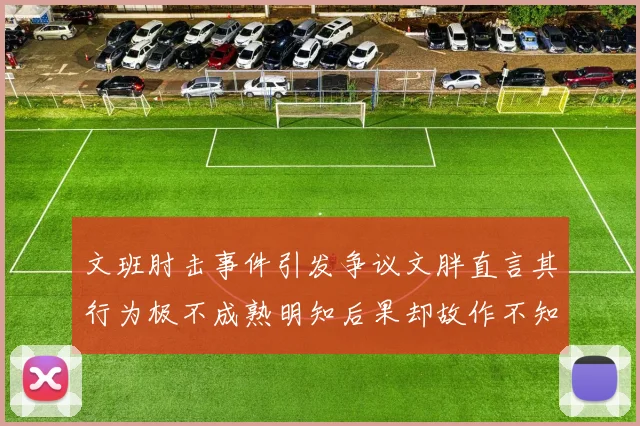 文班肘击事件引发争议文胖直言其行为极不成熟明知后果却故作不知